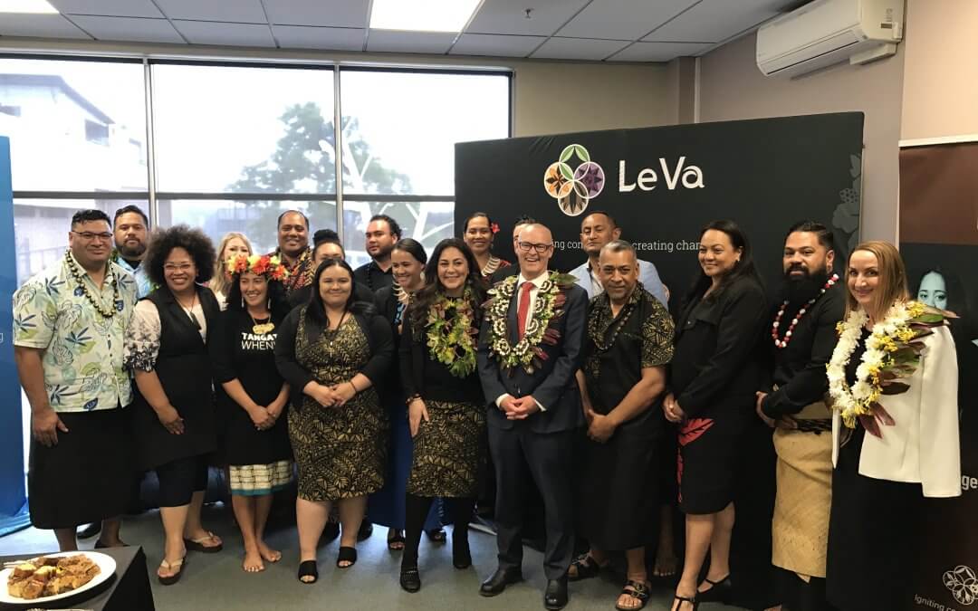 Minister of Health, Hon David Clark, visits Le Va to announce further funding for workforce development